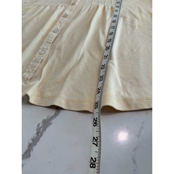 L.L. Bean 100% Supima Cotton Button Up Blouse Size XL - few spots - Picture 8 of 8